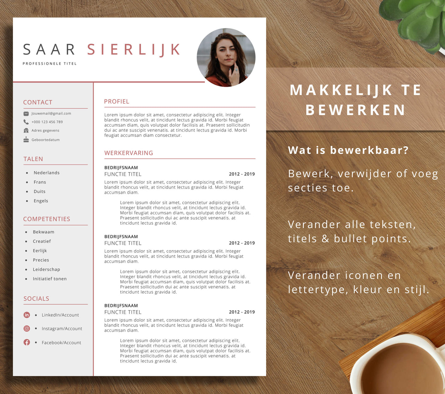 CV Template Pakket - Saar Sierlijk