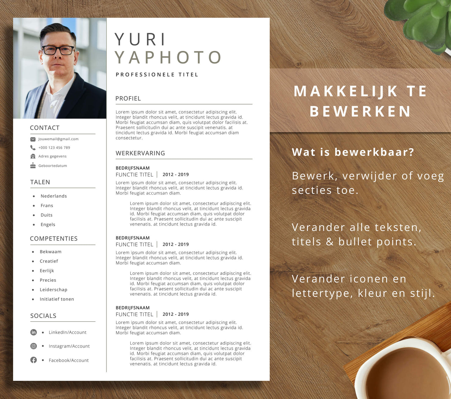CV Template Pakket - Yuri Yaphoto