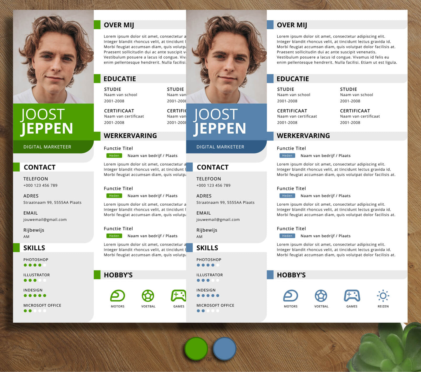 Modern CV Template - Joost Jeppen