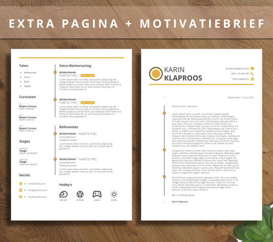 CV Template Pakket - Karin Klaproos