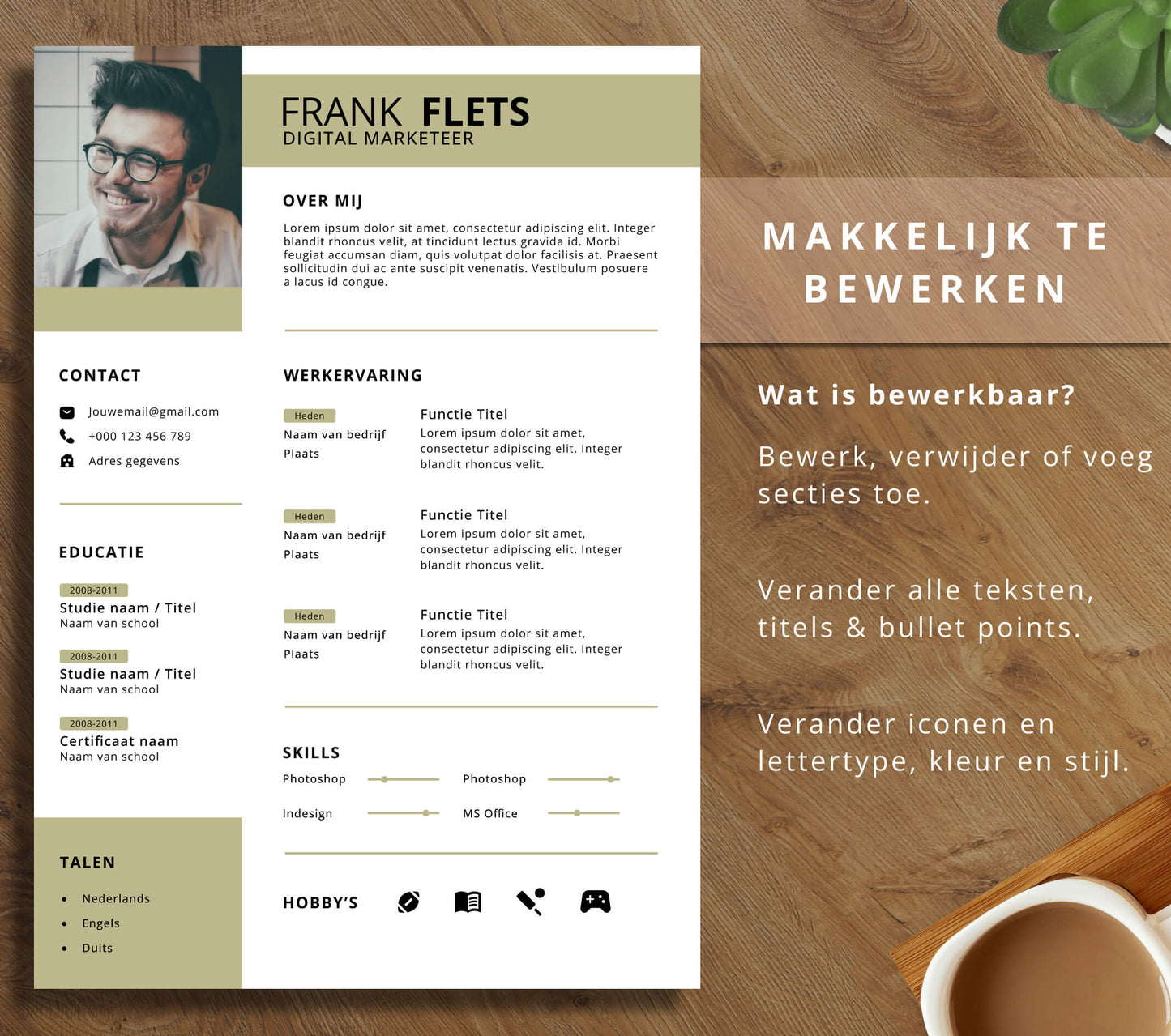CV Template Pakket - Frank Flets