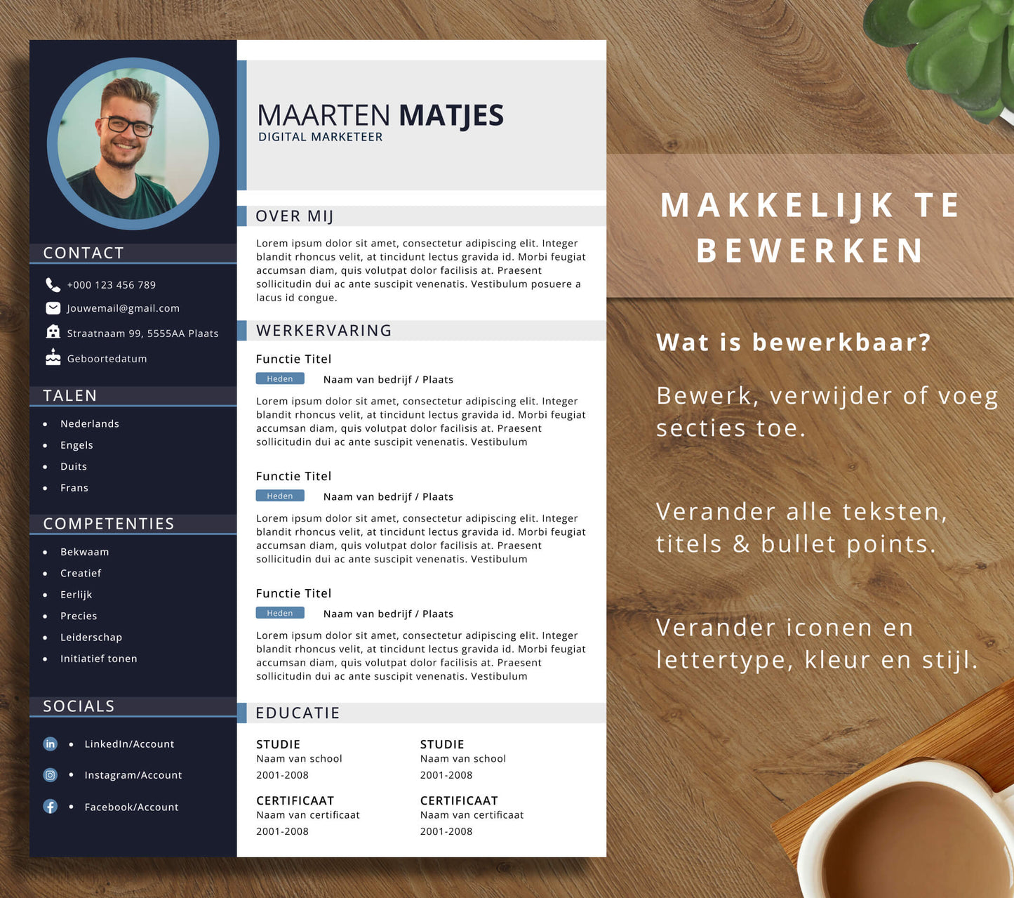 CV Template Pakket - Maarten Matjes