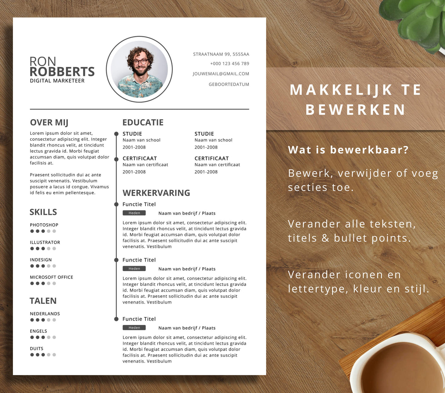 CV Template Pakket - Ron Robberts