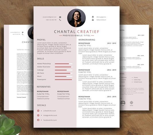 CV Template Pakket - Chantal Creatief