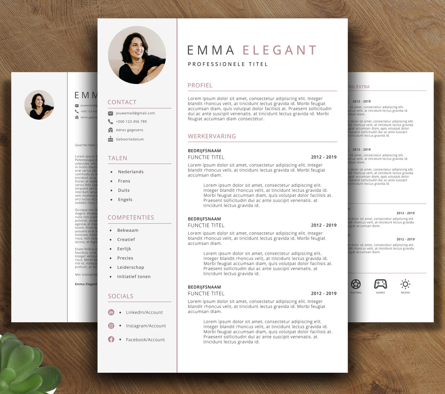 CV Template Pakket - Emma Elegant
