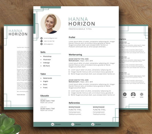 CV Template Pakket - Hanna Horizon