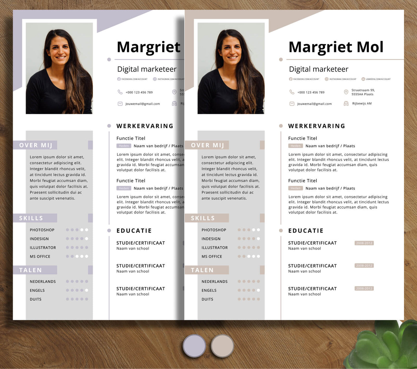 Professioneel CV Template - Margriet Mol