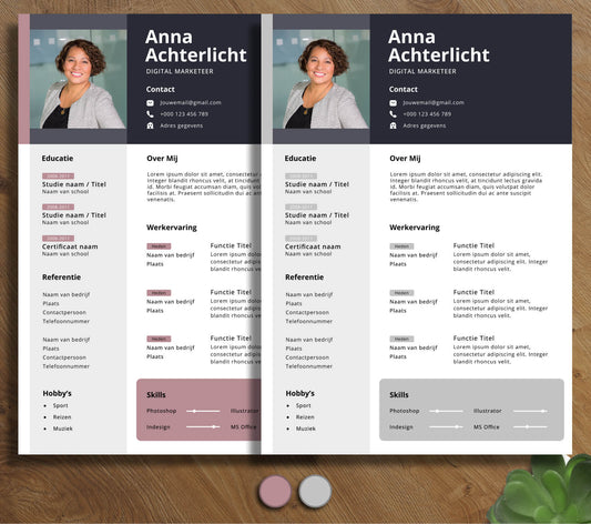 Modern CV Template - Anna Achterlicht